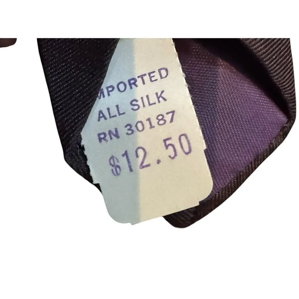 Vintage Berkley Cravats Thanksgiving Harvest Basket‎ Silk Tie Famous Barr NWT